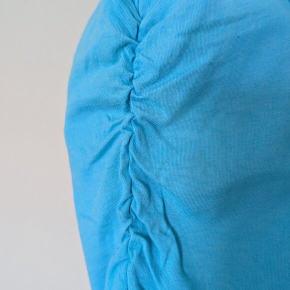 BENCH Blue Scrunched Girl's T-Shirt XL (14-16) - Picture 4 of 7